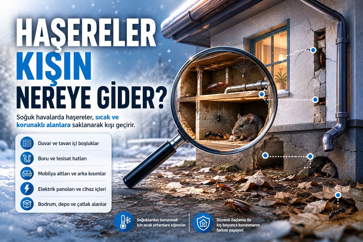 Haşereler Kışın Nereye Gider?